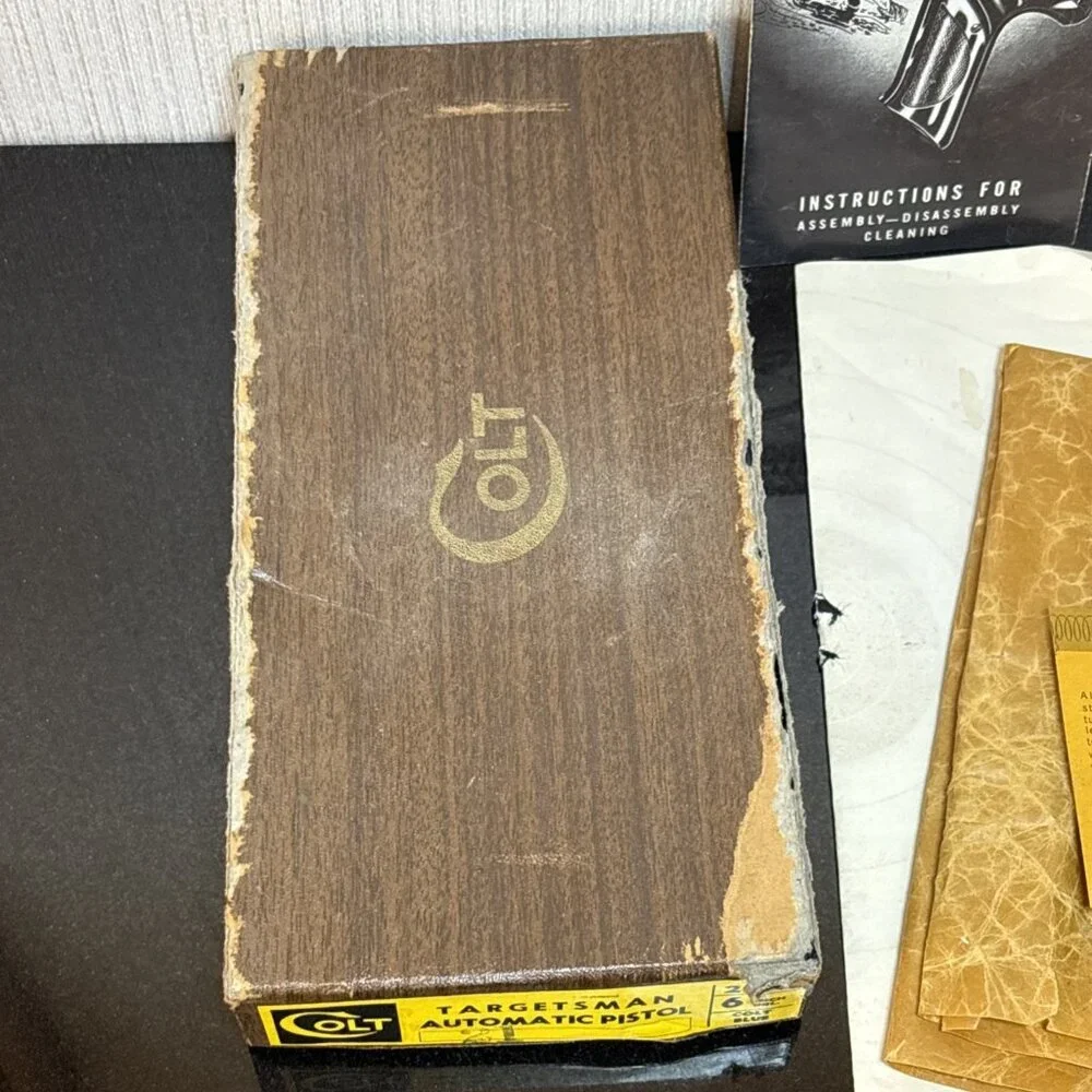 Colt Targetsman Original Box w/ Warranty Card Instructions Target Wrapping Paper